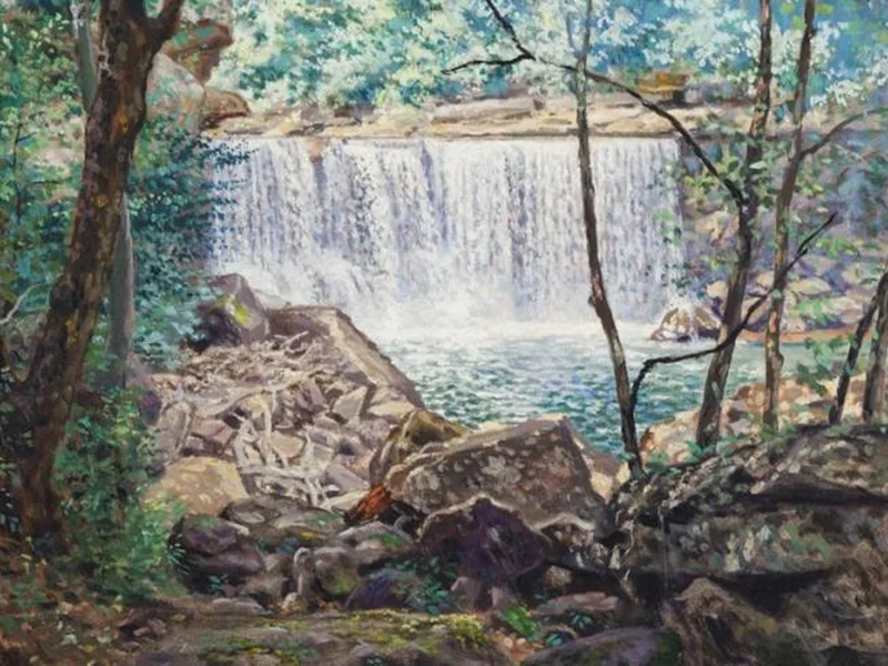1870-Frederick Weygold - Cascata - attribuito